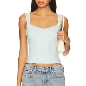 NWT Free people intimately somewhere some time tank top in blue size large